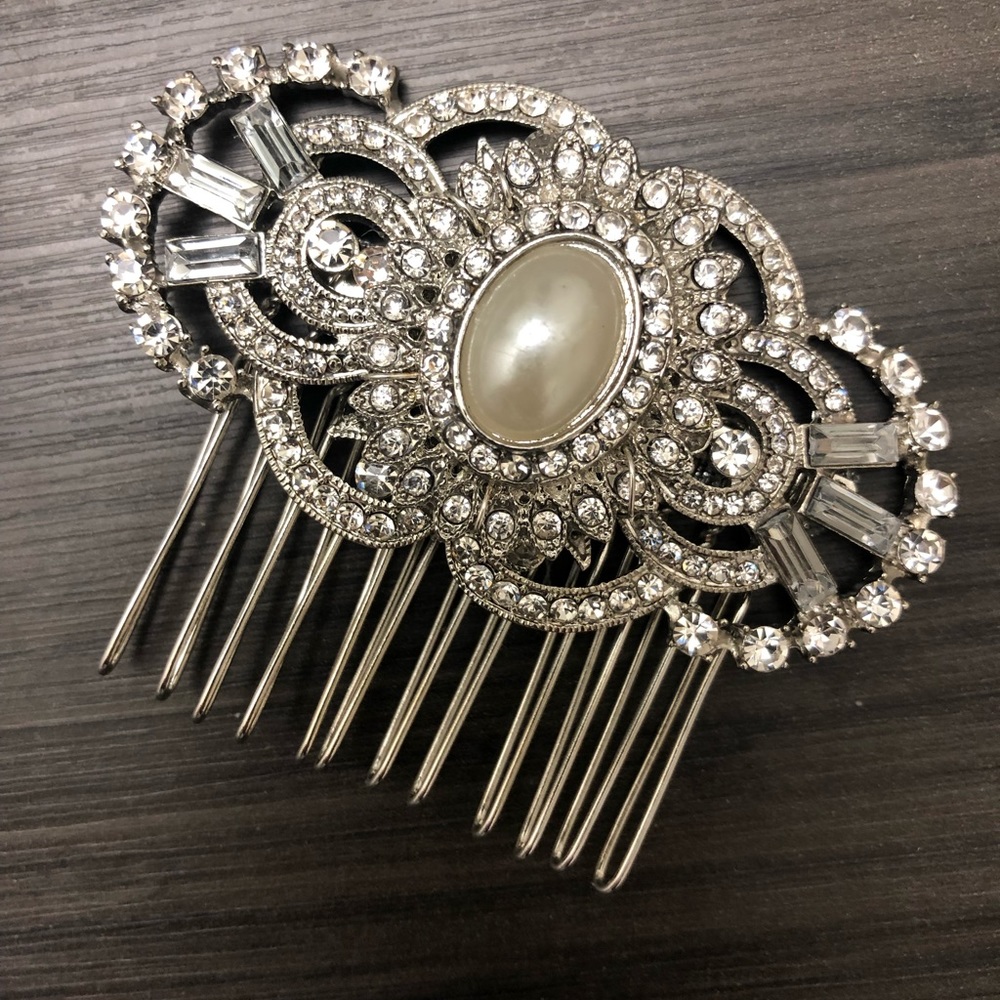 Art Deco Wedding Hair Brooch